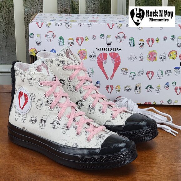 Converse x Shrimps Chuck 70 Hi Women's 563839C White/Black/Black Multi Sizes NWB - Picture 1 of 14